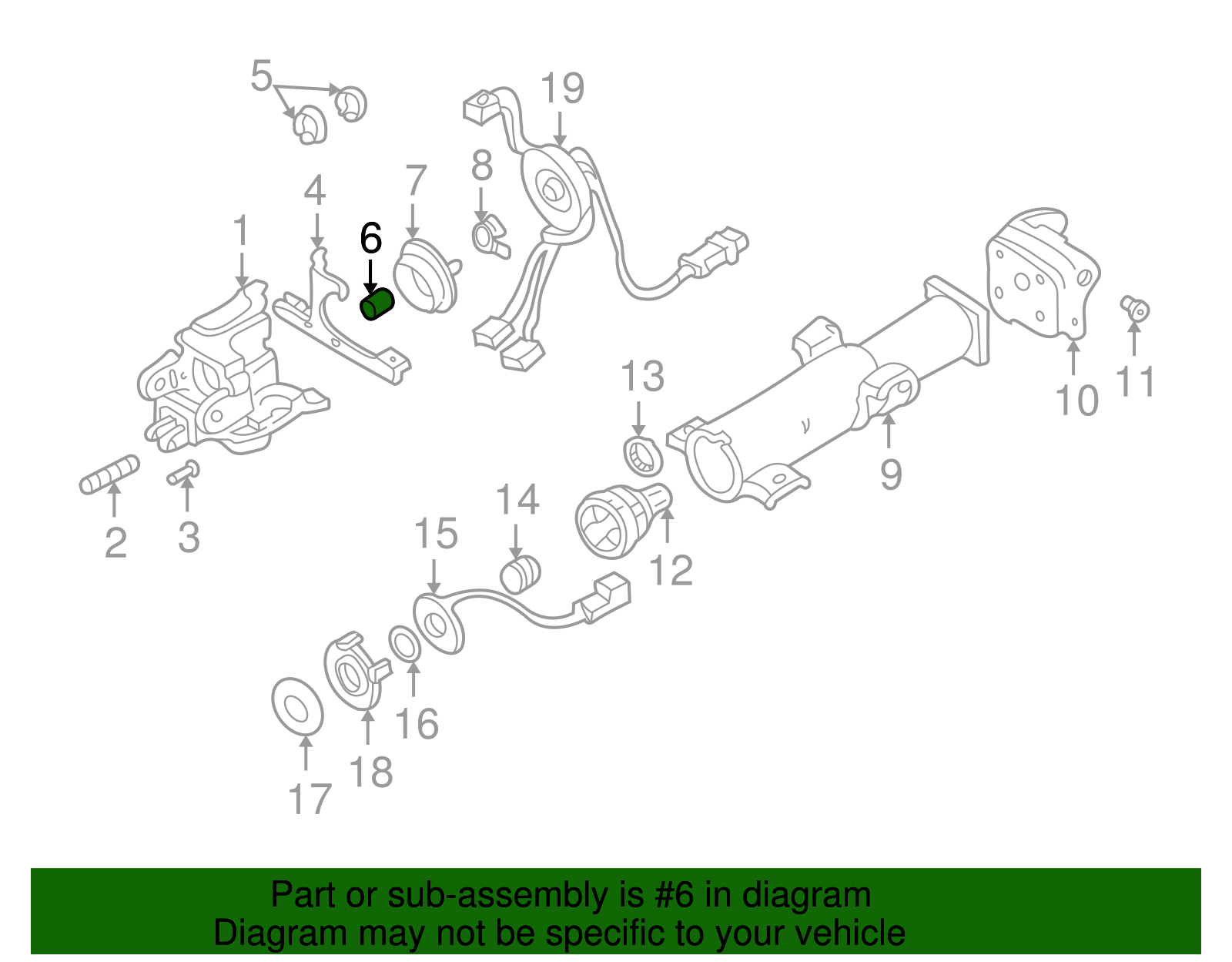 Steering Shaft Upper Bearing Spring - GM (26055299)