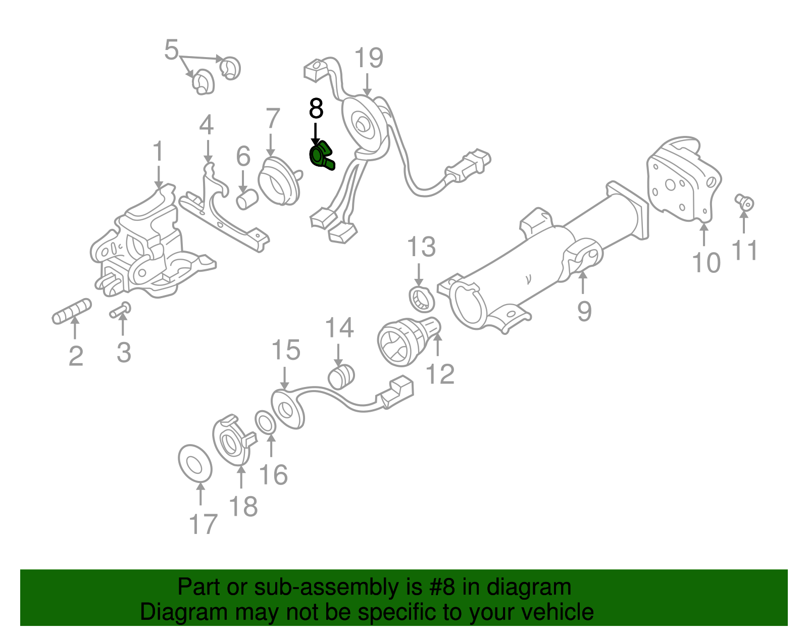 Turn Signal Switch Cancel Cam Position Plate - GM (26049186)