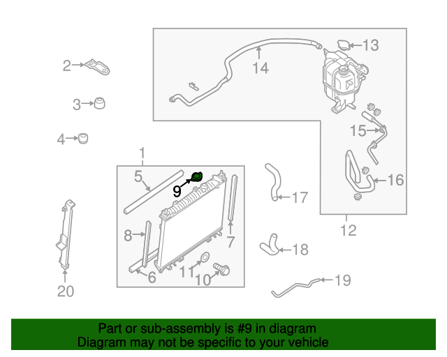 20052010 Nissan 20052010 Nissan Frontier Xterra Pathfinder Radiator Cap Genuine OEM NEW 21430