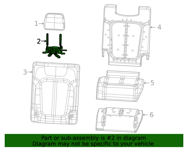 20212023 Jeep Grand Cherokee L Headrest Guide 68462731ac
