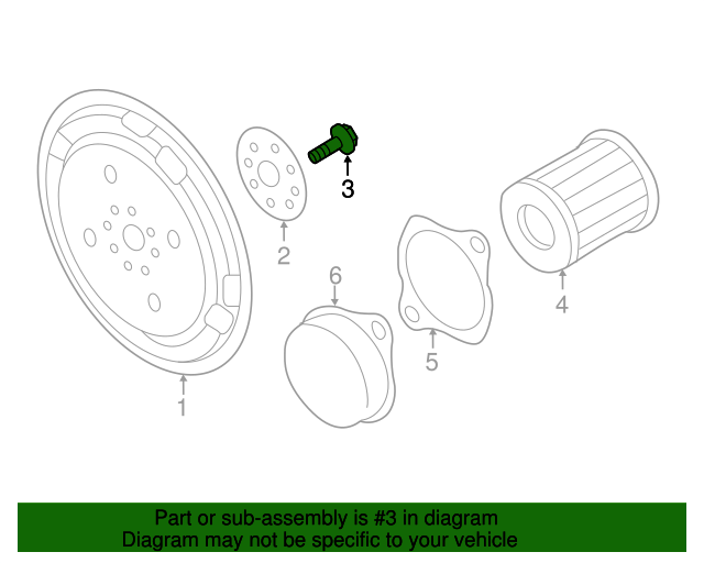 20112023 Subaru Flywheel Bolt 800610920 Subaru Parts Store