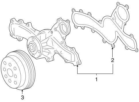 Water Pump for 2008 Toyota Sienna #0