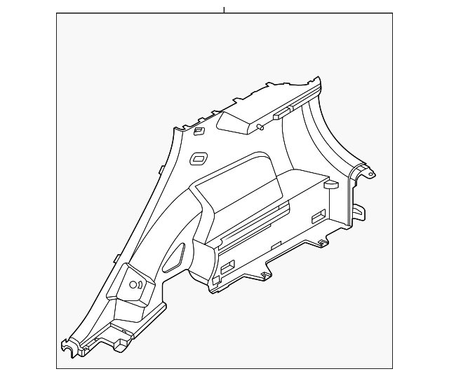 85740-K0000WK - Lower Quarter Trim 2020-2025 Kia Soul | Kia.Parts Store