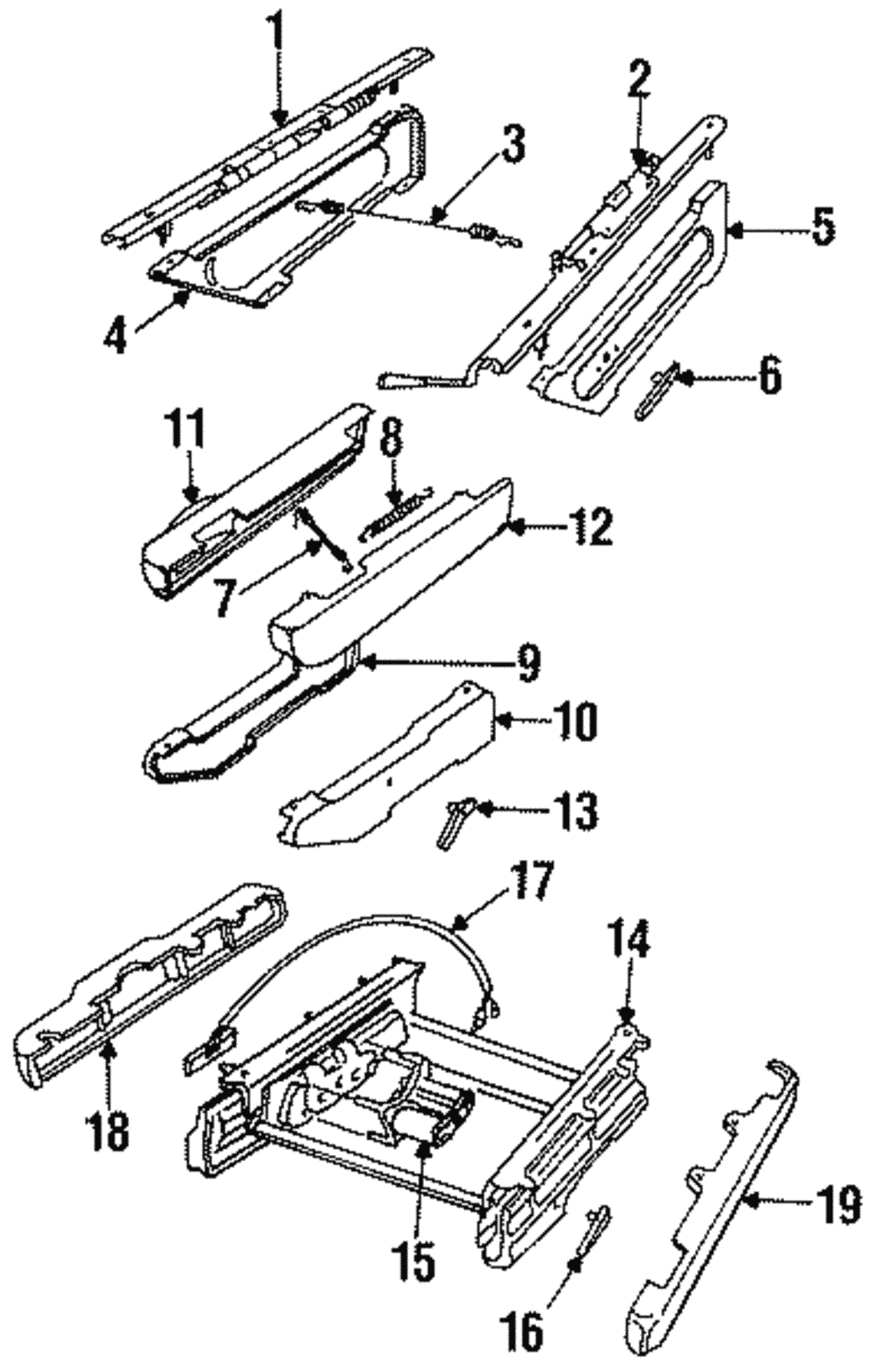 Adj Assembly-P/Seat Inner (Adj) - GM (12398457)