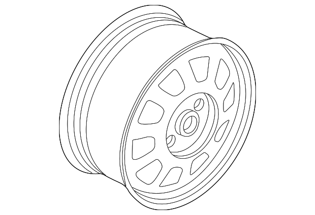 Wheel, Alloy - Volkswagen (8D0-601-025-D-Z17)