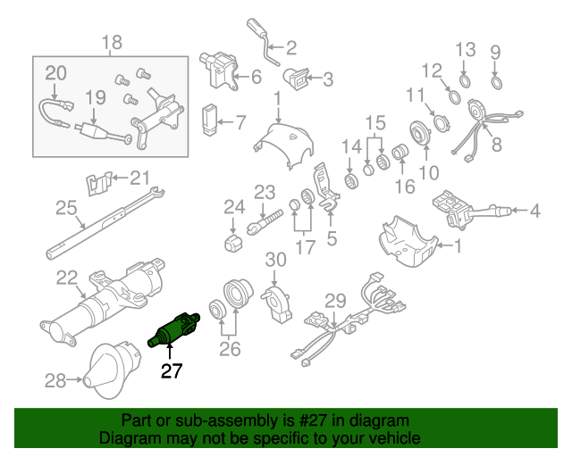 20032019 GM Upper Intermediate Steering Shaft 25748577