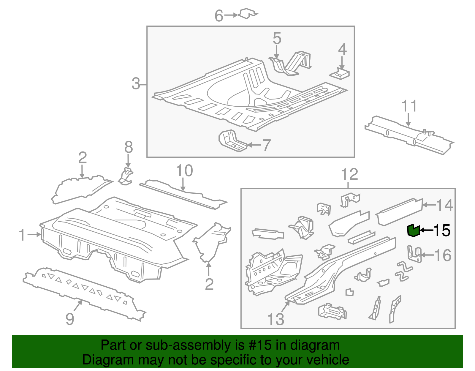 F Reinforcement - GM (96901608)