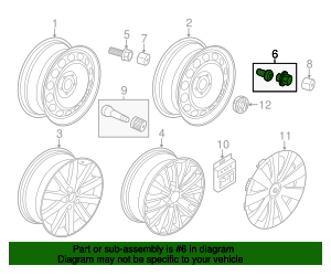 2010-2016 Volkswagen Wheel Bolt WHT-001-814-B-521 | QuirkParts