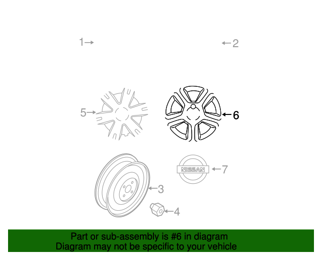 20072010 Nissan Sentra OEM NEW 20072010 Nissan Sentra S SR 2.0L Wheel