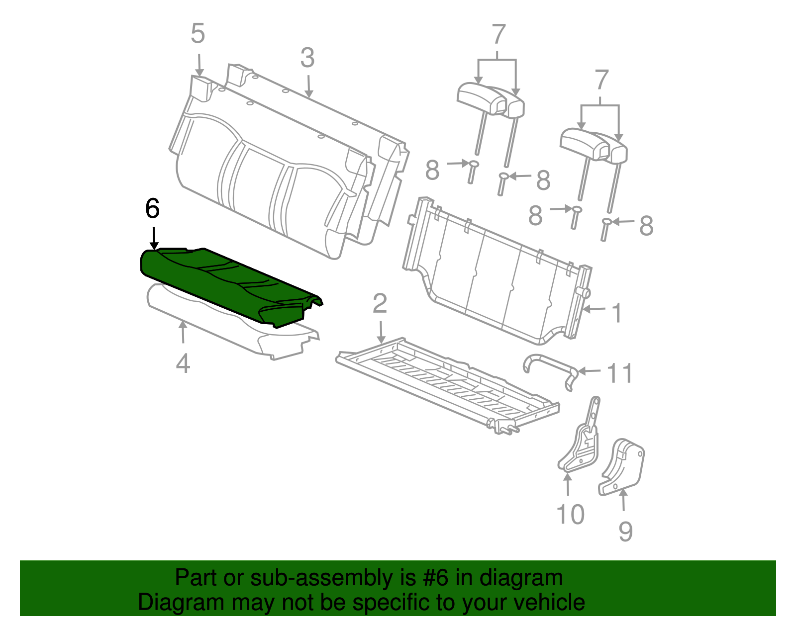 Seat Cover - GM (88936877)