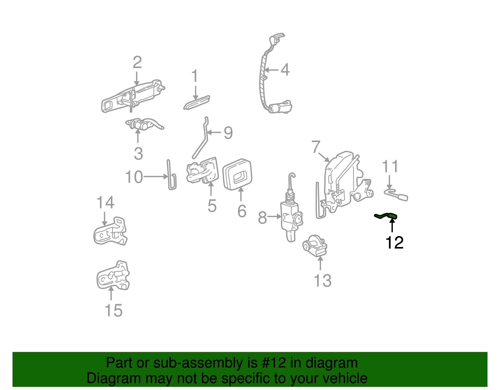 Control Rod - Ford (YW1Z-5421940-AA)