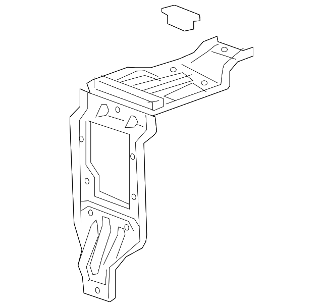 Chevrolet GM OEM 16-18 Malibu Front Bumper-Lock Support 23328042