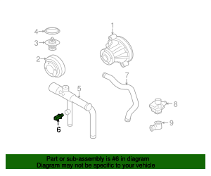 1991-2023 Ford Coolant Temp Sensor 3F1Z-12A648-A OEM Parts Online