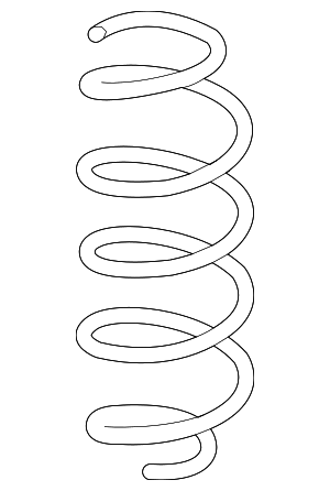Right Front Genuine Honda 51401-TK8-A62 Spring Right Front Genuine Honda 51401-TK8-A62 Spring