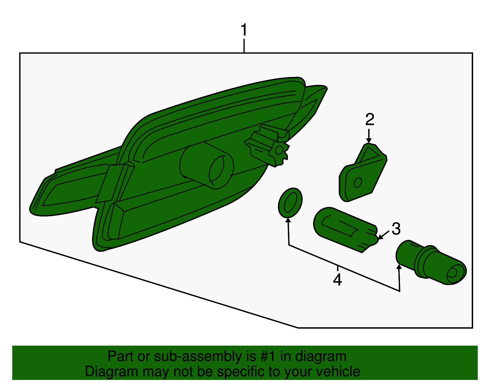 Lamp Assembly, Front Side T/Sig - GM (92420920)