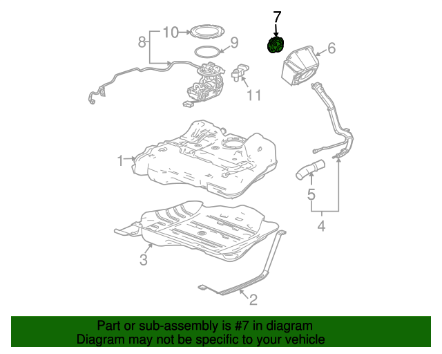 20072016 GM Yellow Fuel Tank Cap 19432734 GM Parts Center