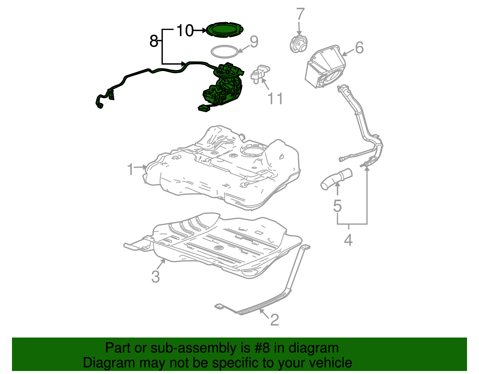 Fuel Pump Module without Fuel Level Sensor, with Seal - GM (19366851)
