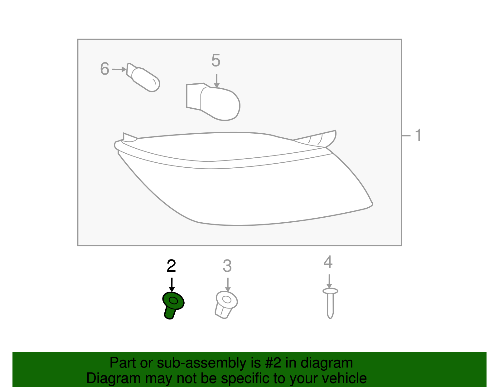 Tail Lamp Retainer - GM (11561077)