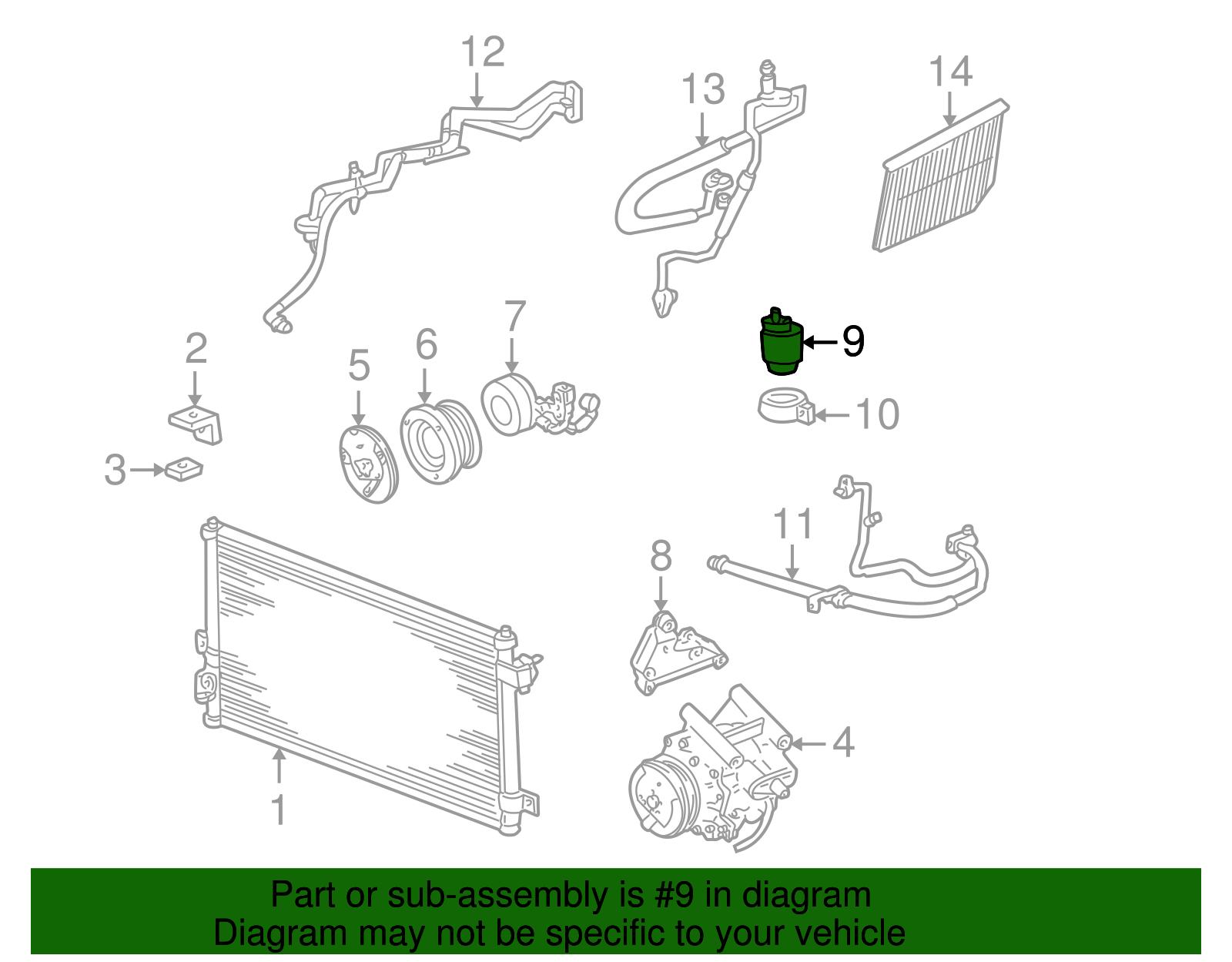Motorcraft™ A/C Receiver Drier - Ford (YL-190)