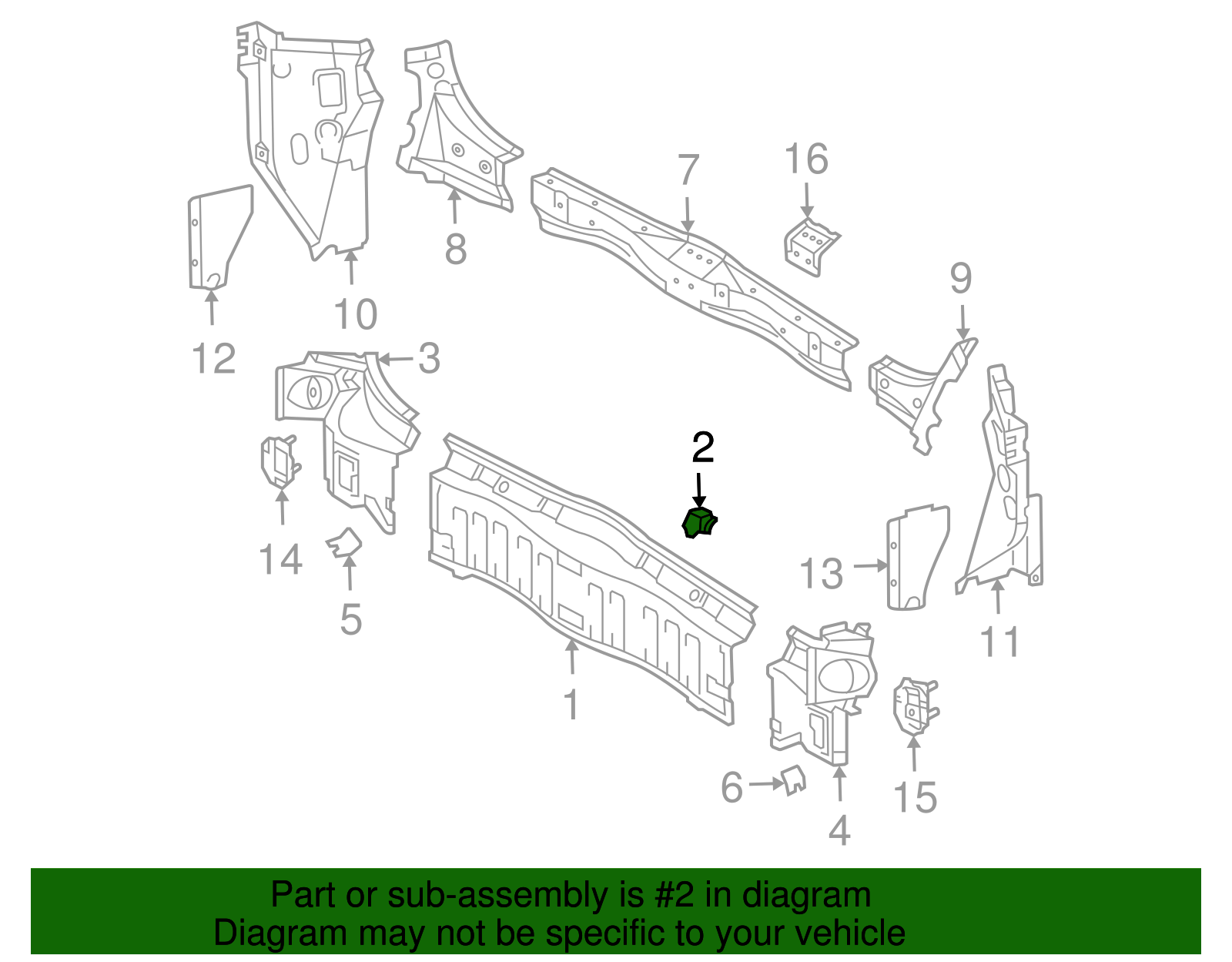 Rear End Panel Retainer - Toyota (52561-08020)