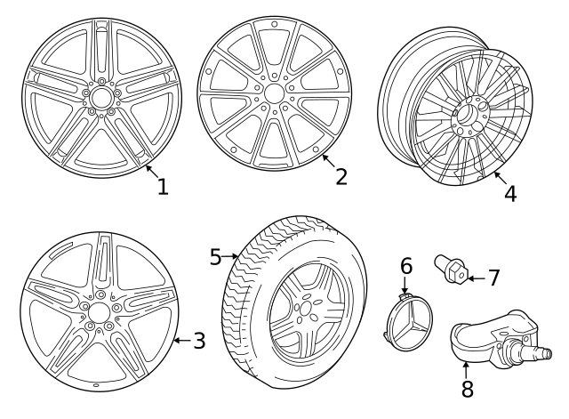 213-401-56-00-7X45 - Wheel Exchange Disk 2021-2023 Mercedes-Benz ...