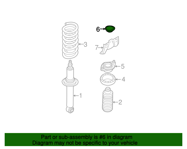 20002021 Subaru Suspension Strut Mount Cap 909400004