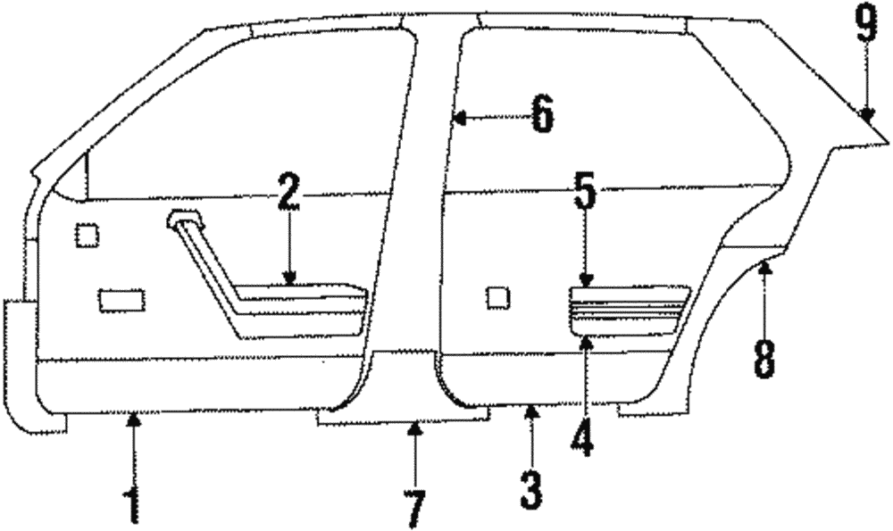 Center Pillar - GM (20539094)