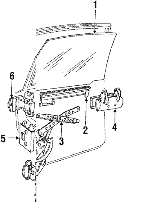 Rear Door for 1993 Volvo 240 #0