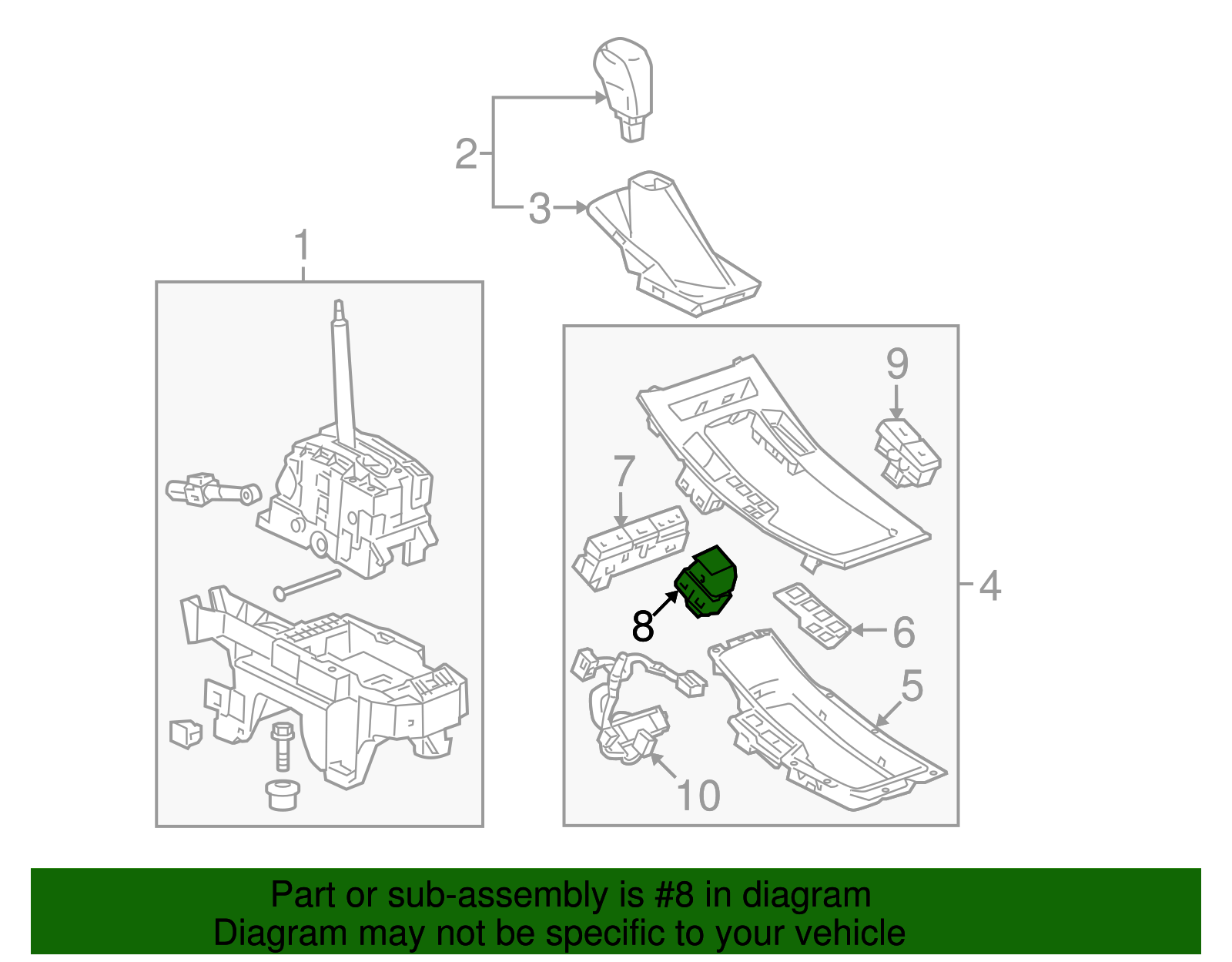 Park Brake Warning Switch - Buick (25795114)