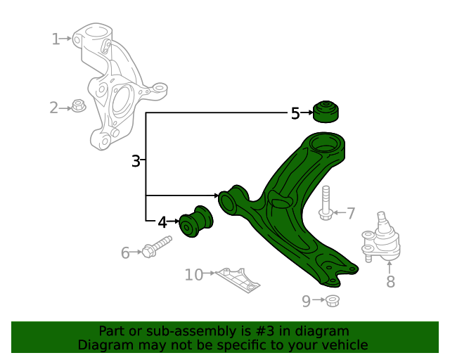 3Q0407151S Lower Control Arm 20192021 Volkswagen Arteon Order Euro Parts