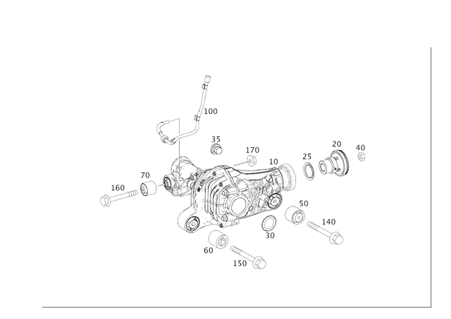 2012-2023 Mercedes-Benz Front Axle Differential 166-330-03-00 | MB ...