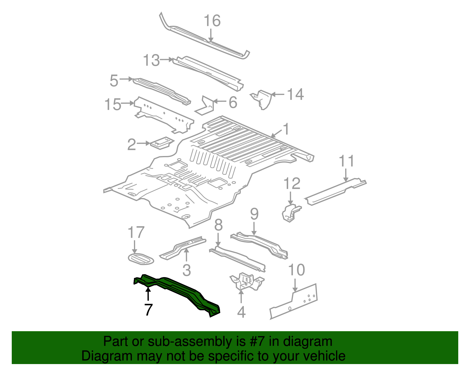 Front Cross-Member - GM (88944132)