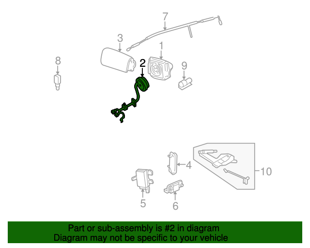 20052007 Ford Clock Spring 5L8Z14A664AB Buy Ford Parts Direct