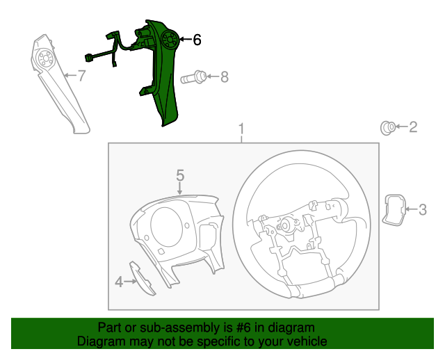 Toyota OEM Switch Assembly 84244-47101-B0 | Toyota OEM Parts Giant