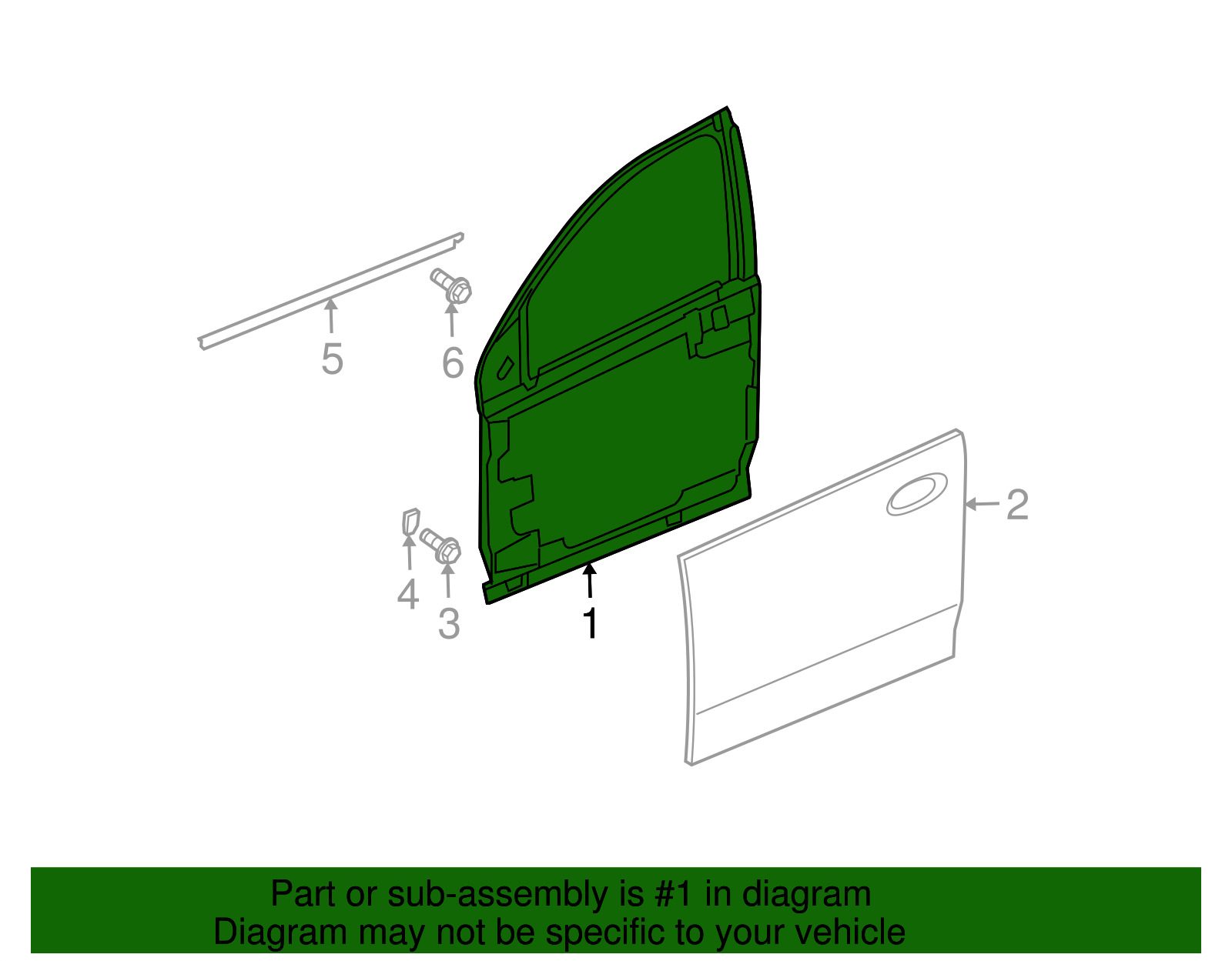 Door Kit, Front Side - GM (10378805)