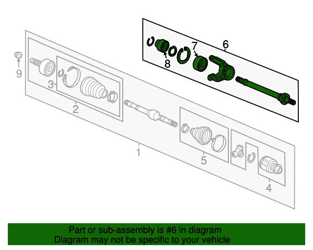 44500T2AA00 Intermediate Shaft 20132019 Honda Honda Parts Online