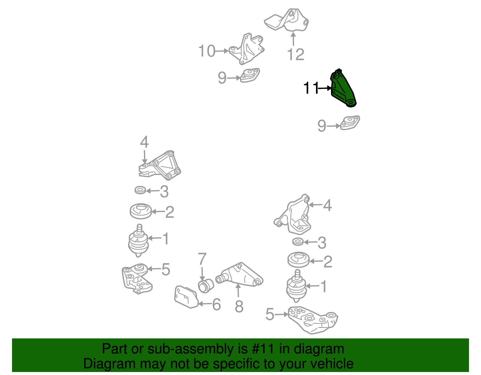 Trans Support - Volkswagen (8D0-399-113-AG)