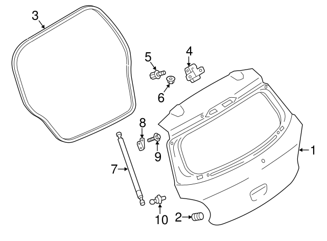 2003-2024 Mitsubishi Hinge Bolt MF244824 | Mitsubishi Parts Warehouse