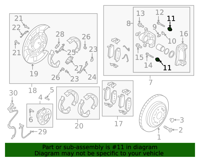 2009-2022 Hyundai Disc Brake Caliper Pin Boot 58164-3M000 | Hamilton ...