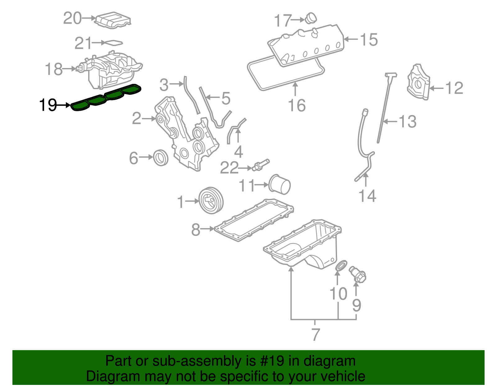 Manifold Gasket - Ford (YL3Z-9439-BA)