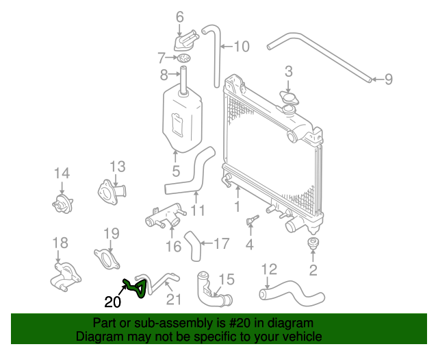 Heater Hose GM (30027986)