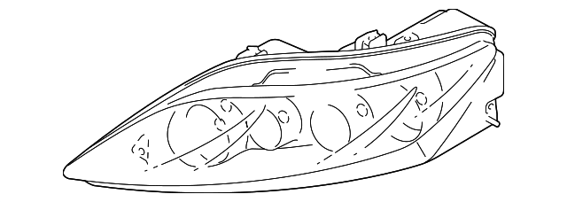 Genuine Mazda CG36-51-0K0E Headlamp Unit