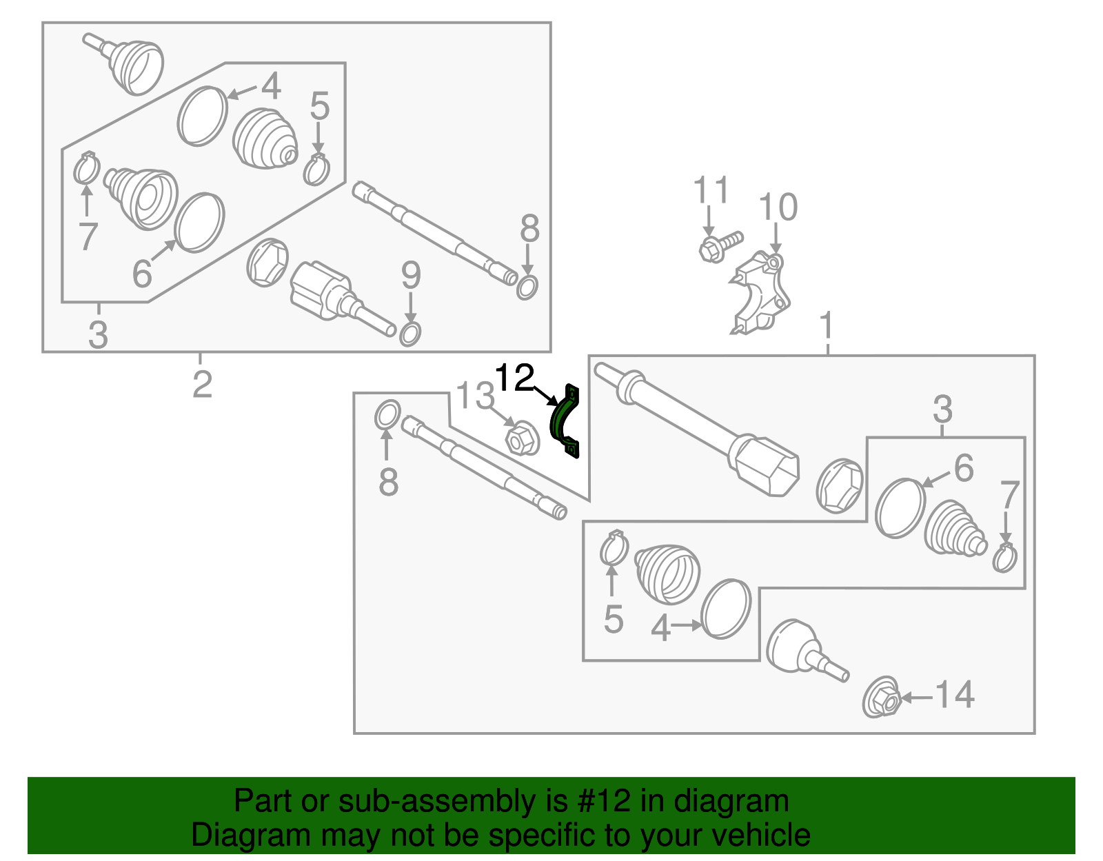Mount Bracket Clamp - Ford (YS4Z-3N324-AA)
