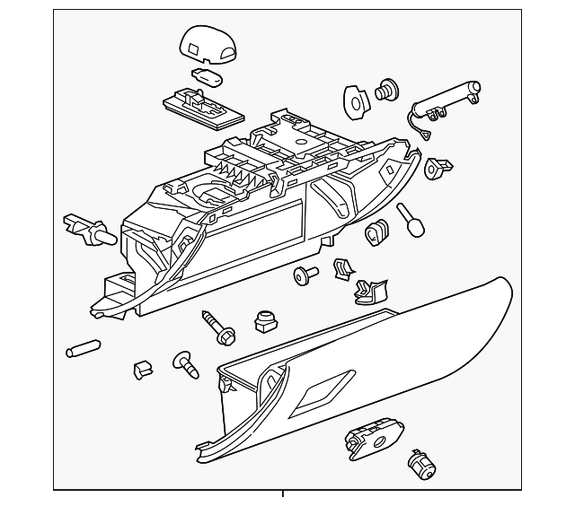 20132019 Cadillac ATS Glove Box Assembly 84028647