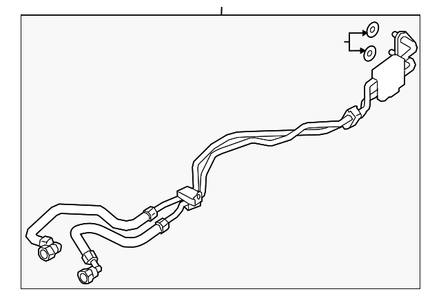 Genuine OEM Automatic Transmission Oil Cooler Hose Assembly Part  