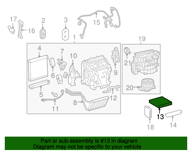 20122023 Lexus Cabin Air Filter 8713907020 OEM Parts Online