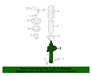 2020-2024 Volkswagen Atlas Cross Sport Strut 3QF-413-031-AA | VW Direct ...