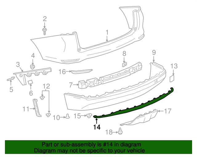20182020 Chevrolet Equinox Lower Molding 23218672