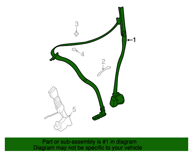 72113448360 Seat Belt Assembly 20042010 BMW X3 Buy BMW Parts Now
