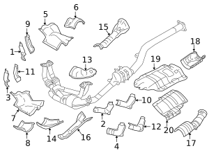 2019-2023 Subaru Exhaust Heat Shield 44651AG75A Subaru Parts Store